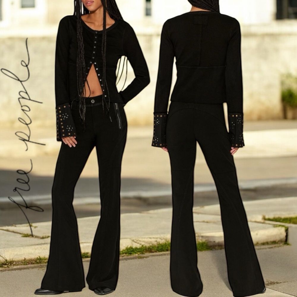 Free People Women’s Austin Black Flared Pants in the Size 12 (runs small)